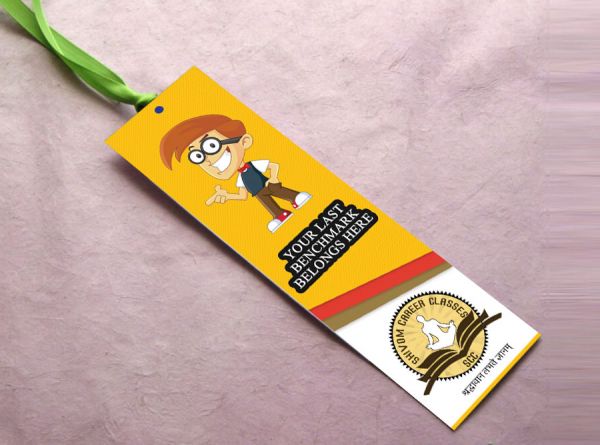 Bookmarks are a creative way to connect with customers because they'll see your logo and contact inf